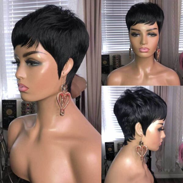 Ladies Fashion Short Straight Hair Golden - Image 2