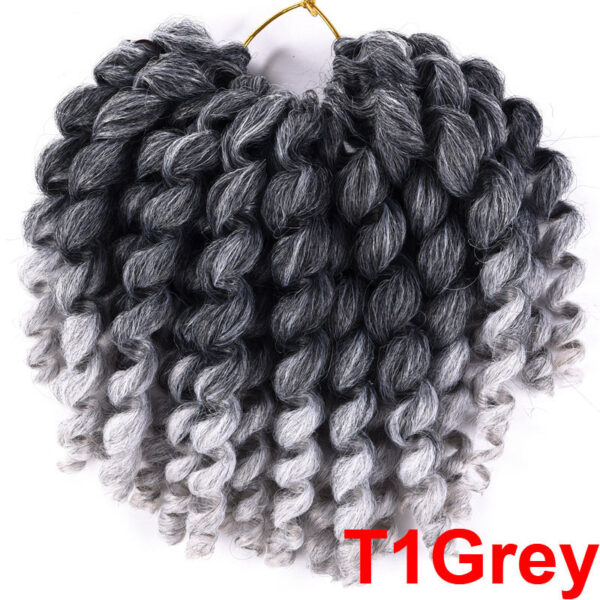 Women's curly hair braids - Image 8