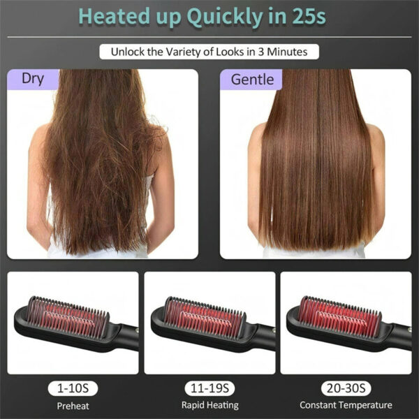 Negative Iron Hair Straightener Styling Comb - Image 5