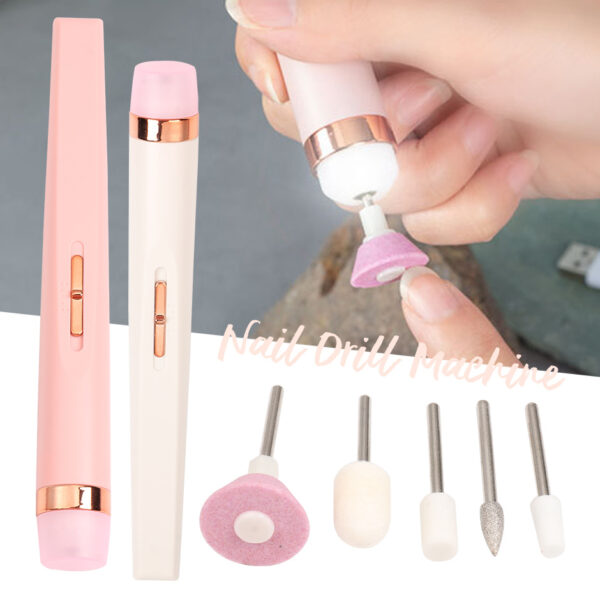 5in1 Manicure Machine Set Electric Nail Drill Polisher - Image 2