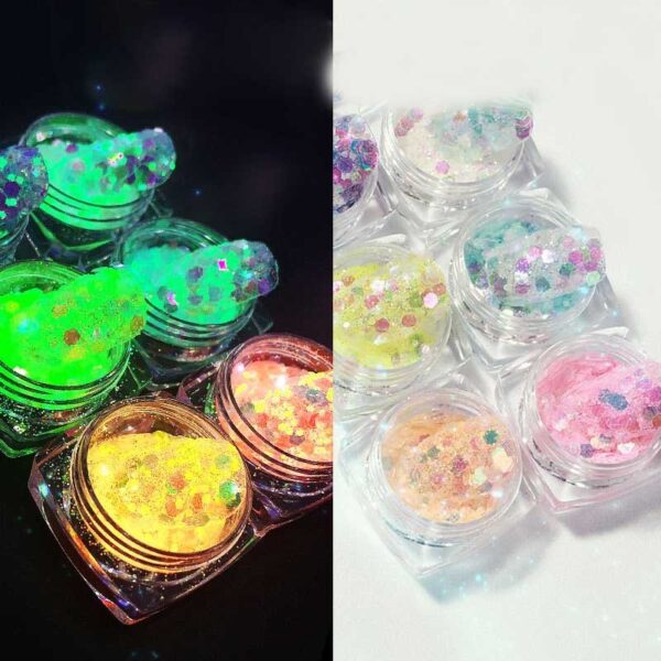 Nail Art Luminous Symphony Glitter Sequin Set - Image 6