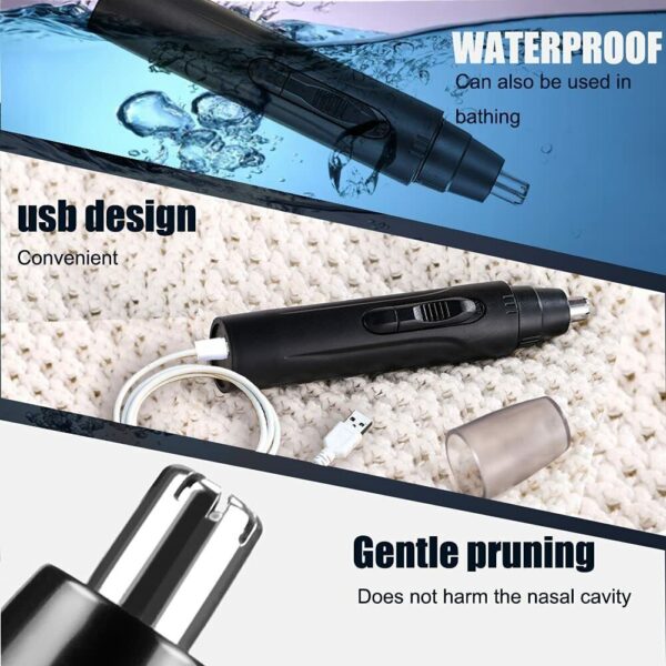 Electric Nose Ear Hair Trimmer Eyebrow Shaver Nose Hair Clipper Groomer For MEN - Image 2