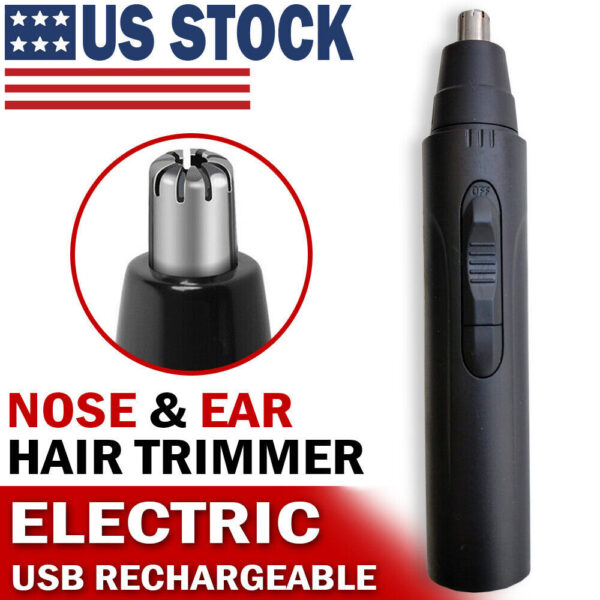 Electric Nose Ear Hair Trimmer Eyebrow Shaver Nose Hair Clipper Groomer For MEN - Image 4