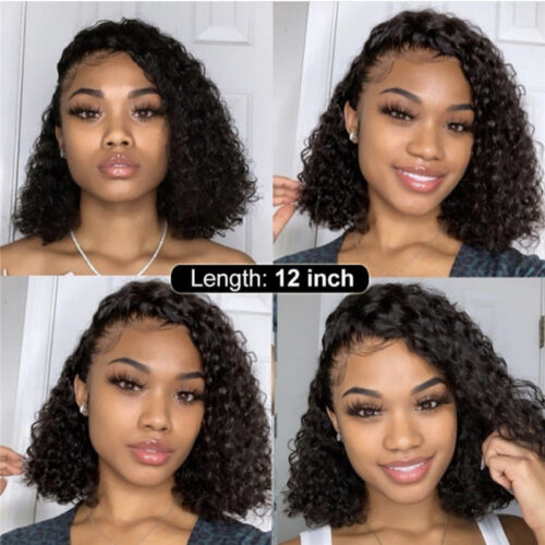 Synthetic Lace Front Wig Africa Small Curly Wig Women’s Medium And Long Curly Hair Braided Wigs